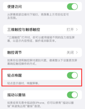 敦化苹果授权维修站分享iPhone轻点无法唤醒怎么办