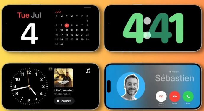 敦化苹果手机维修分享iOS17横屏充电待机显示有什么好处 